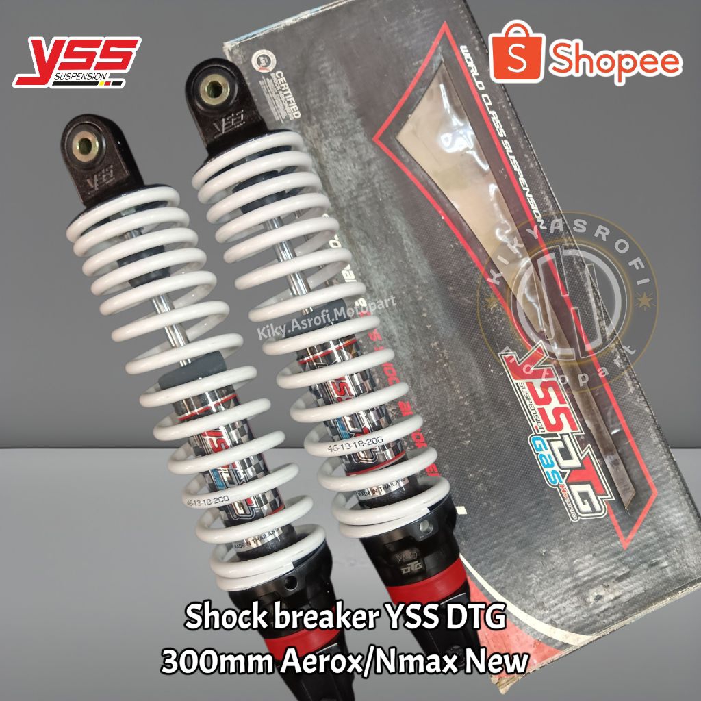 Shock Skok Belakang YSS DTG Hybrid Aerox / Nmax New Size 300mm