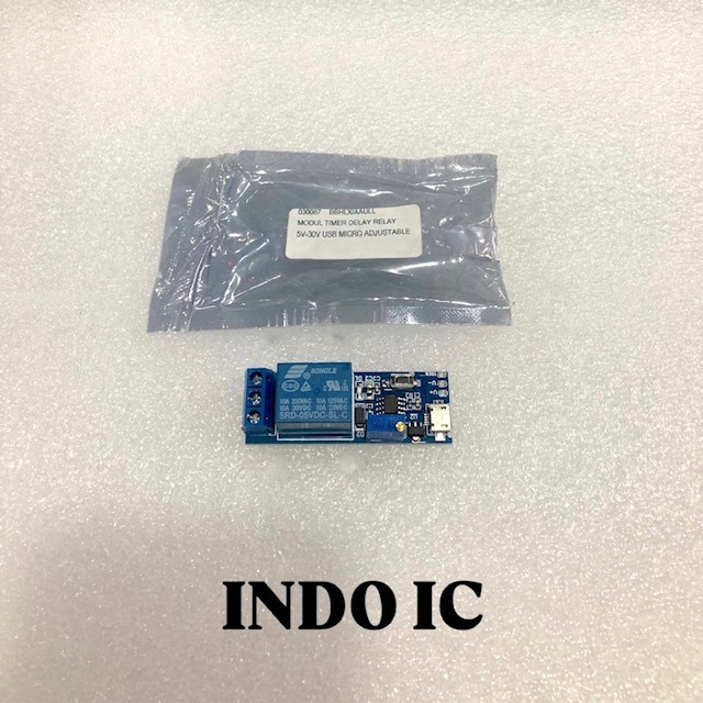 MODUL TIMER DELAY RELAY 5V-30V USB MICRO ADJUSTABLE