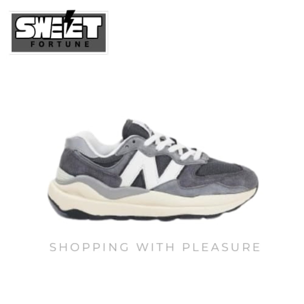 (SWEETFORTUNE) Sepatu Sneakers NB 5740 Dark Grey