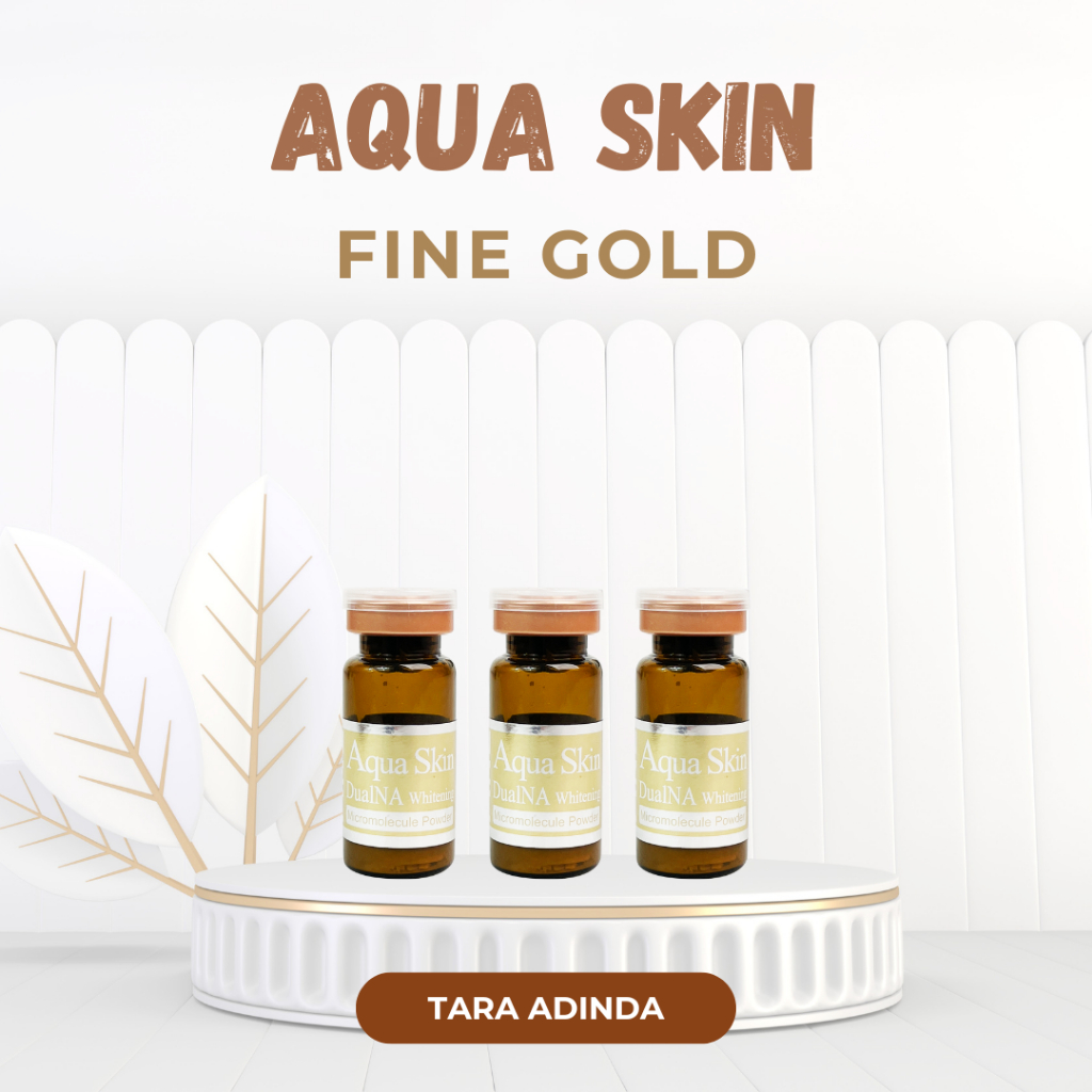 Aqua Skin Fine Gold Vitamin Ecer 3 Vial Original