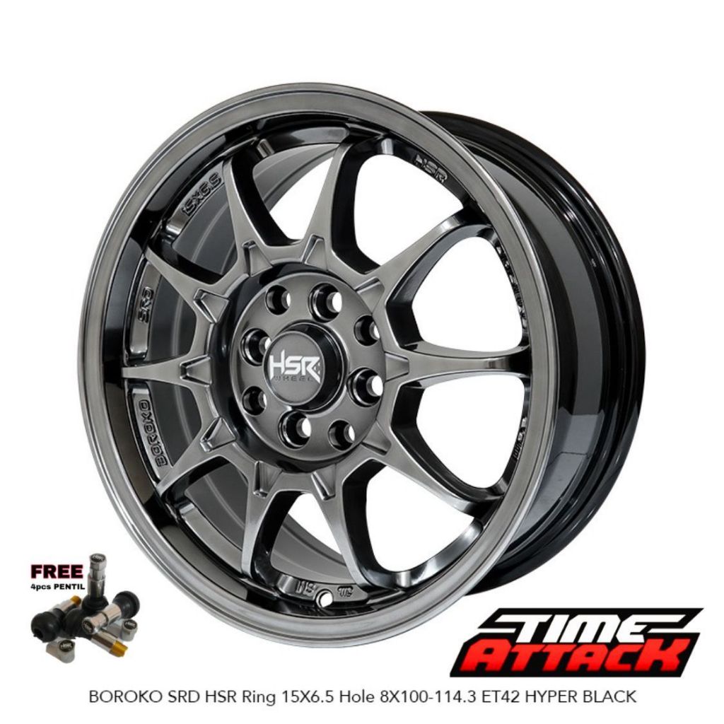 Velg Mobil Agya R15 HSR WHEEL Tipe Boroko SRD Ring 15