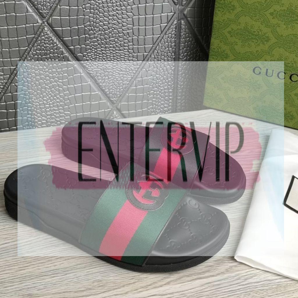 sandal selop cowok import sendal slide slippers mirror vip - HM