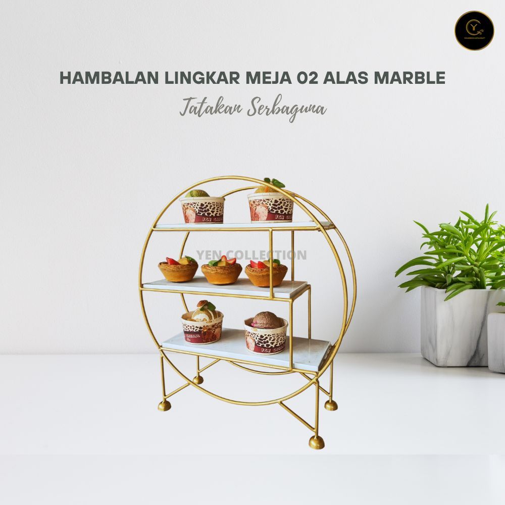 Yen Hambalan Lingkar Meja 02 Alas Marble Hambalan Serbaguna