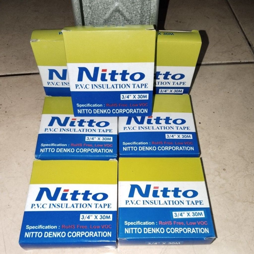 Nitto Issolasi Nitto 3/4 inch 30 m Lakban PVC