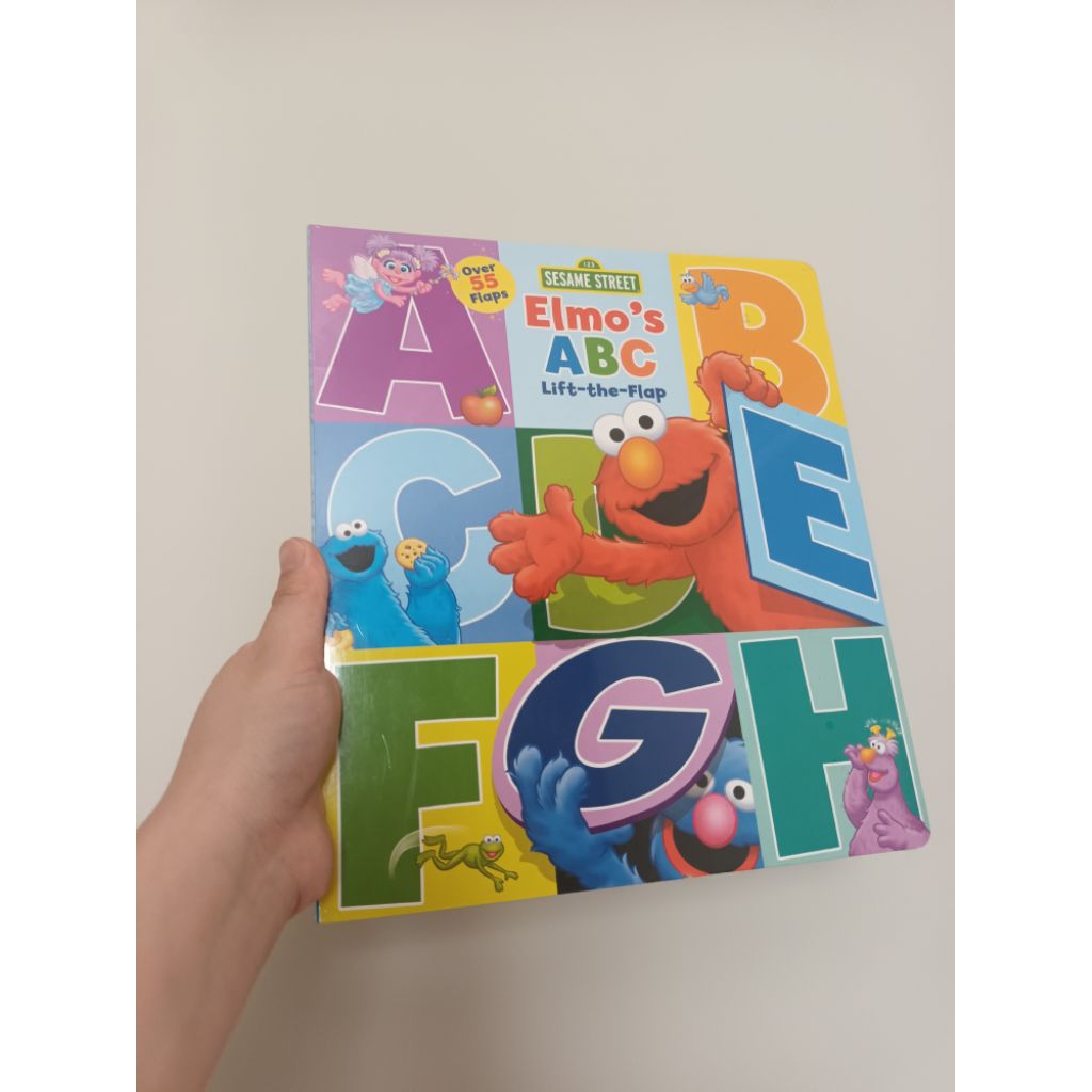 board book elmo lift the flap ABC sesame street elmo learn ABC lift the flap board book elmo
