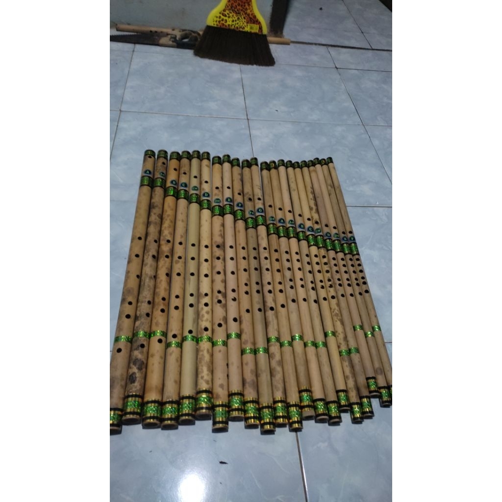 suling bambu sikka nada a#, d#kecil dan d bass dan suling bansuri nada d kecil