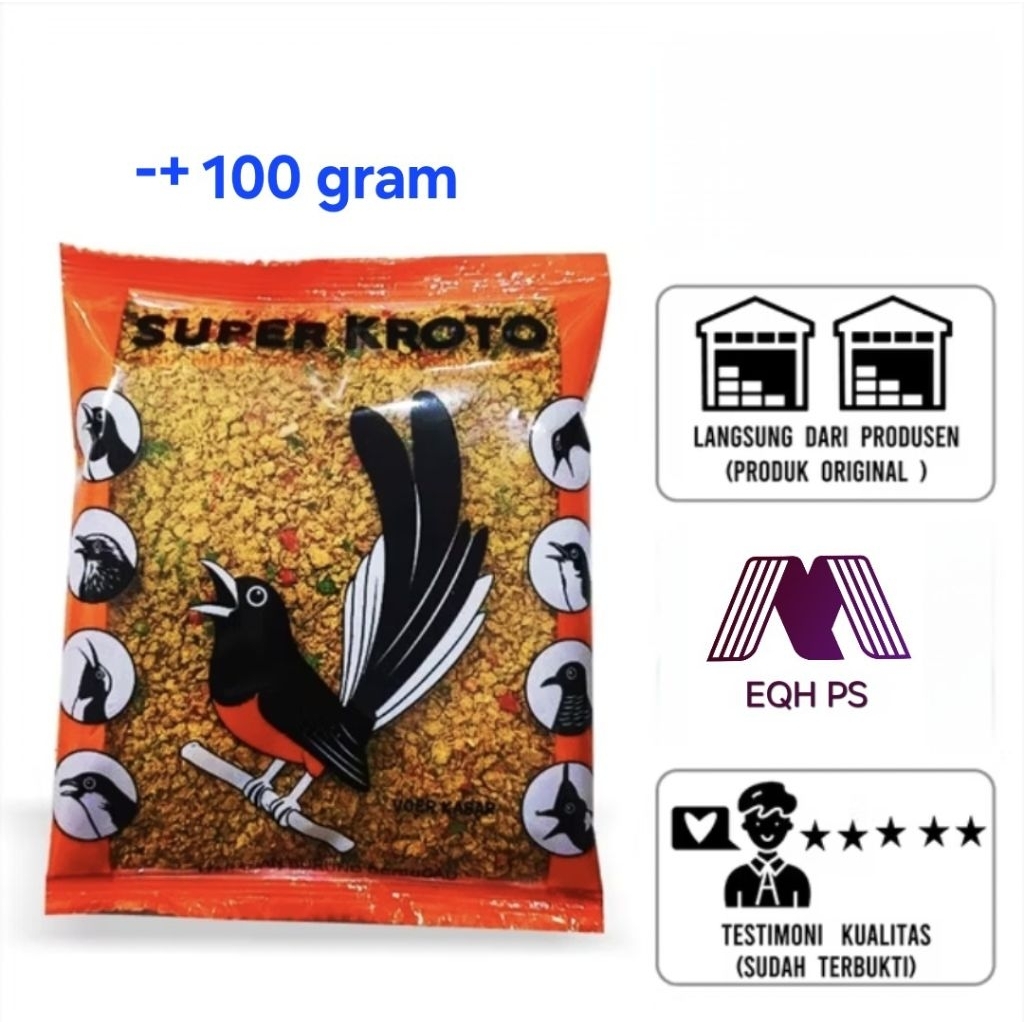 SUPER KROTO Pakan Kroto Sari Burung Murai Batu Kacer Jalak Pemakan Serangga