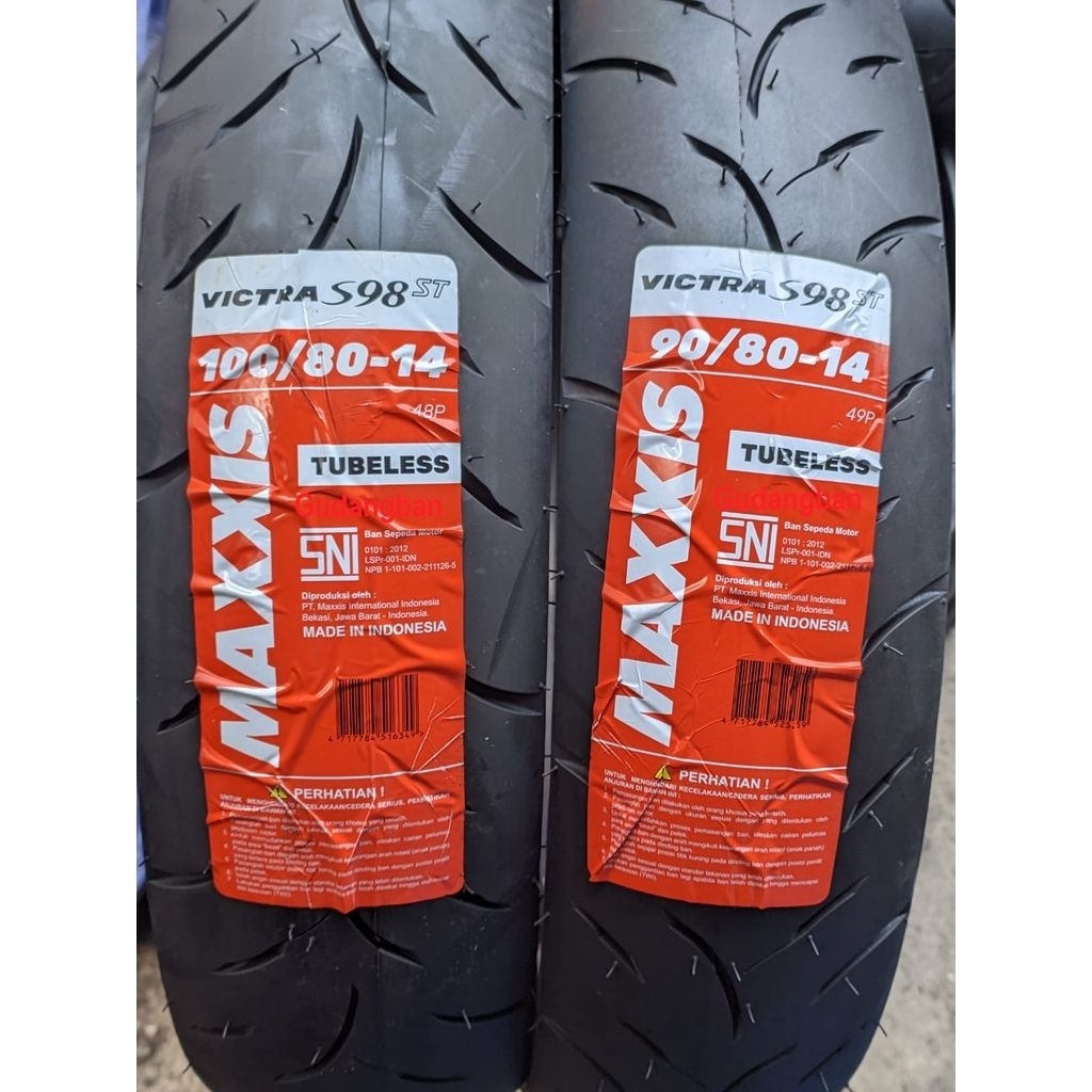 BAN MAXXIS VICTRA 100/80-14 TUBLES// BAN MAXXIS VICTRA 90/80-14 TUBLES// BAN VARIO 125// BAN MAXXIS 