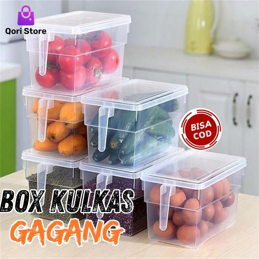 Qori Store - Tempat Penyimpanan Kulkas  Serbaguna / Wadah Penyimpanan Kulkas Serbaguna / Wadah Kulka