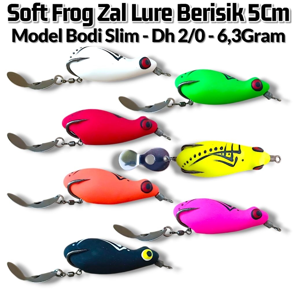 SOFT FROG JAWS 5CM ZAL LURE. sofrog. lure casting gabus. umpan casting gabus
