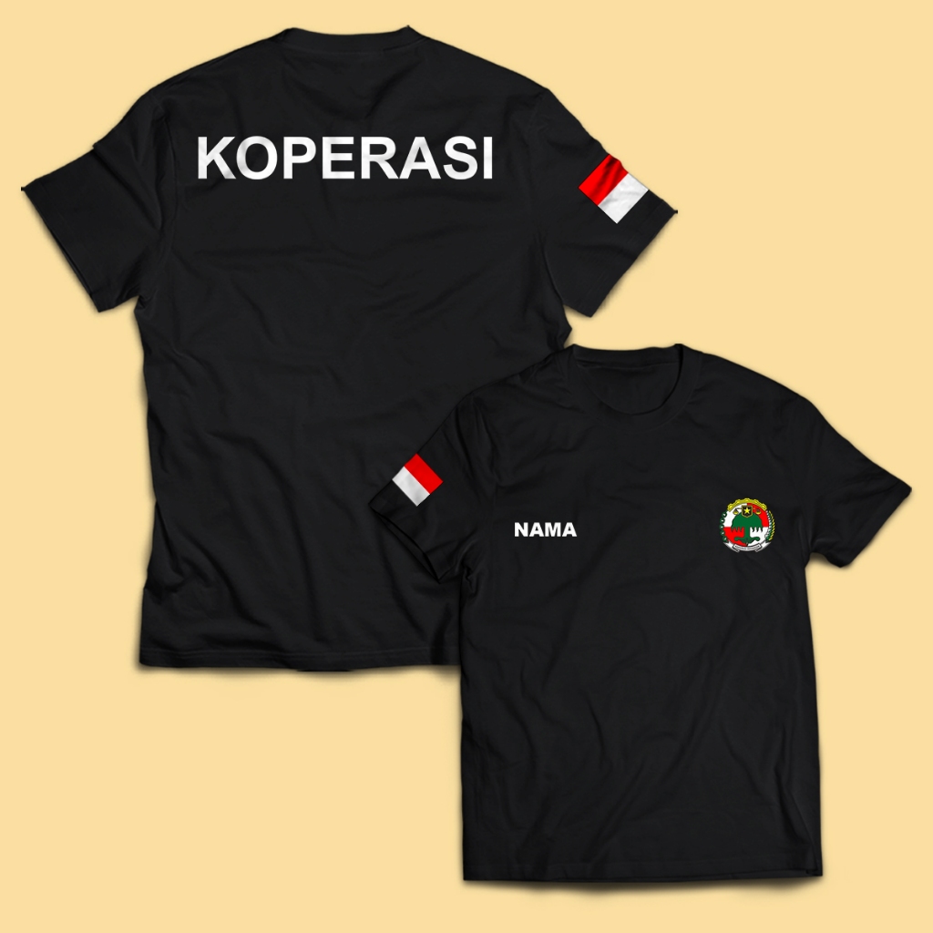 Kaos Pria KOPERASI INDONESIA Dewasa Baju Atasan Unisex PakeKaos
