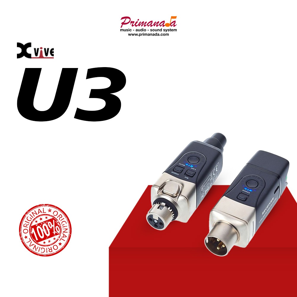 XVIVE U3 U3C Mic Cable to Wireless Plug on Microphone Rubah Mic Kabel Jadi Wireless Mikrofon Mik - X