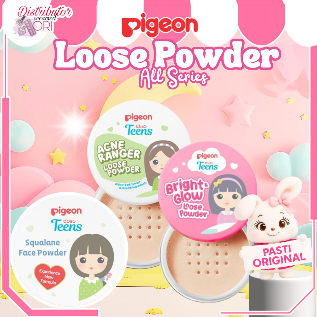 Pigeon Teens Loose Powder / All Series /Acne Ranger / Squalane / Bedak Tabur Remaja  | Distributor C