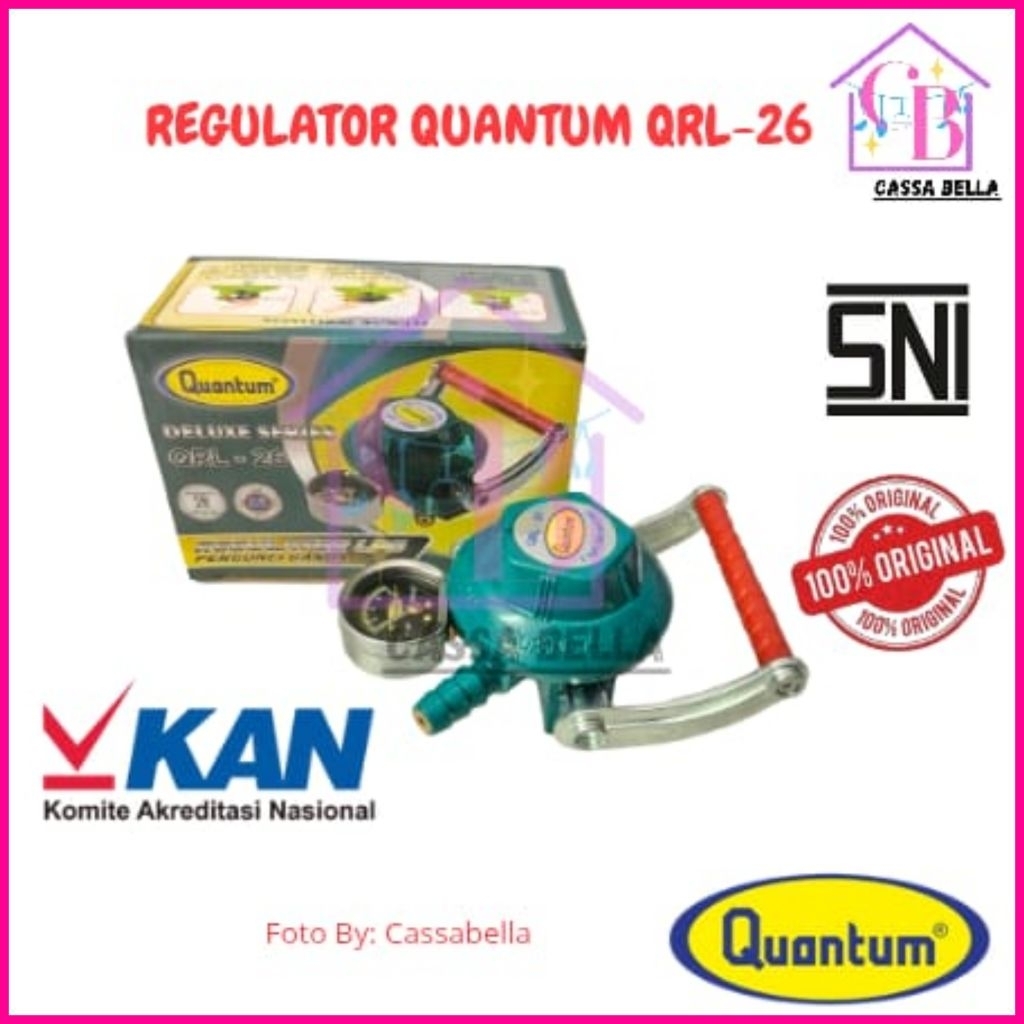 Regulator Gas Double Lock QUANTUM QRL 26 / Regulator Quantum Pengunci Ganda / Regulator Quantum / Re