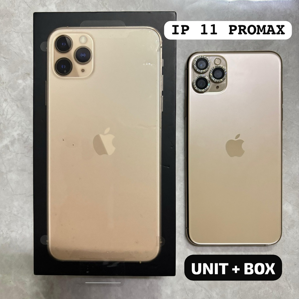 IPHONE 11 PROMAX IBOX ORIGINAL SECOND LIKE NEW - 64 GB GOLD