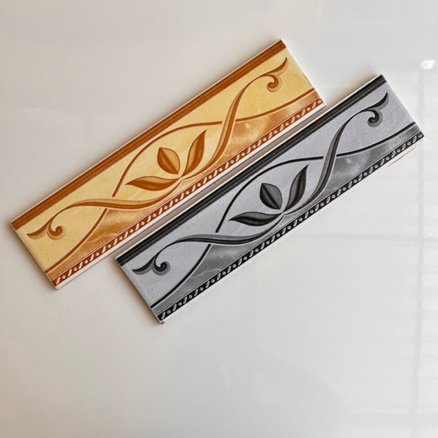 lis keramik lantai 10x40 | list keramik dinding 10x40 grandis brown dan grey