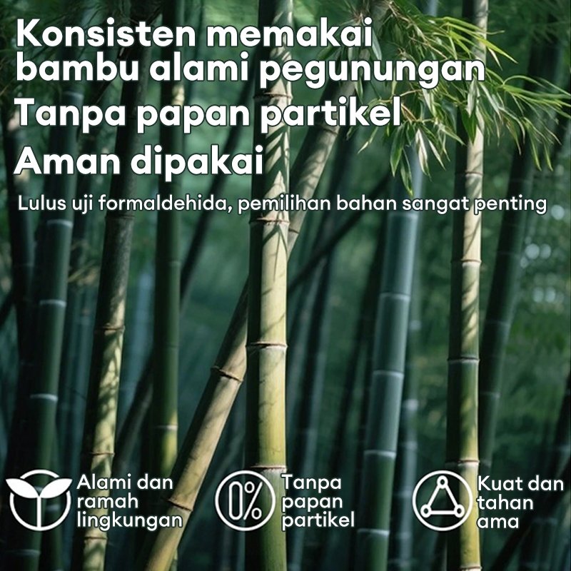 Heaventee.Id Lemari Sepatu Rak Sepatu Tertutup Bambu Lemari Sepatu Besar Informa Dapat Menampung 40