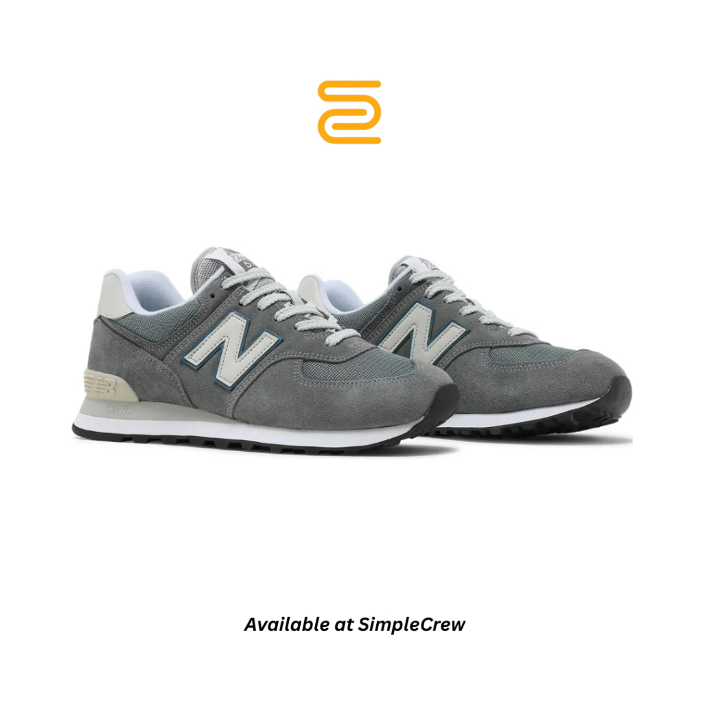 Simple Crew - Sepatu NB 574 Grey Sky Blue Sneakers Authentic