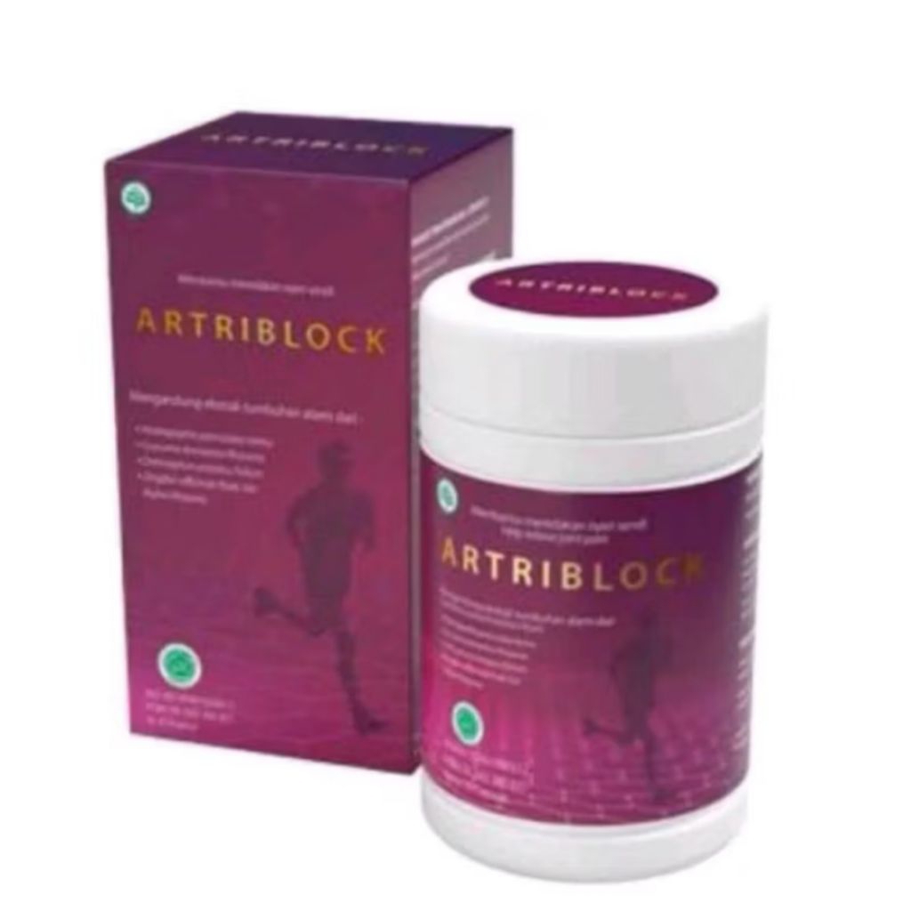 Artriblock Obat Herbal Alami Menghilangkan Nyeri Sendi Tulang Lutut Original 100% BPOM