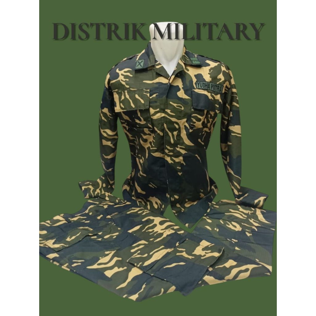 baju stelan loreng ppm bahan ripstok Sritex / stelan pdl loreng ppm lahat NKRI premium