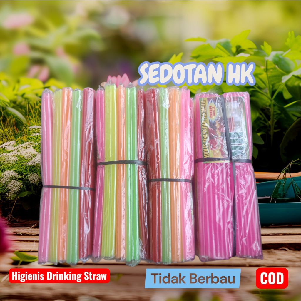 SEDOTAN PLASTIK/SEDOTAN HIGIENIES/SELANG MINUMANA/DRINKING STRAWS/SEDOTAN WARNA WARNI