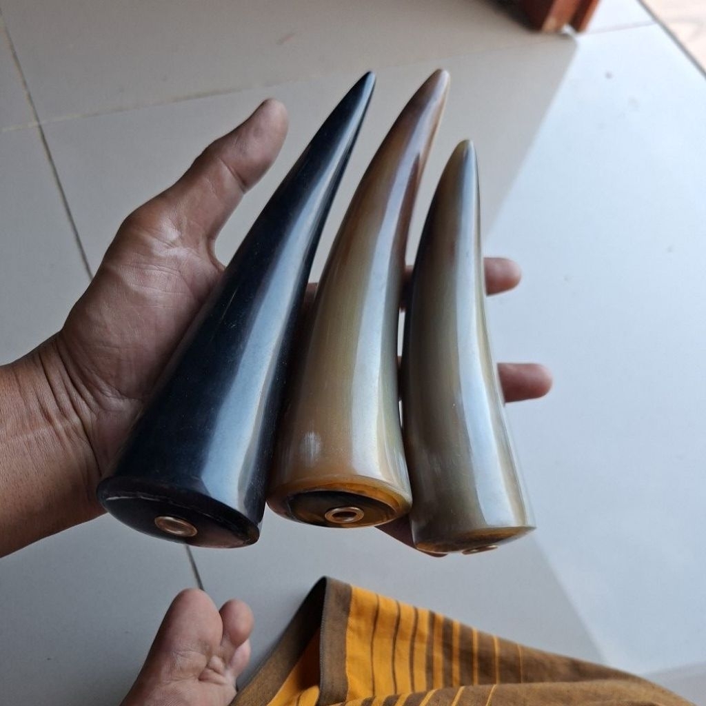 paket 3 pcs pipa tanduk jumbo asli original