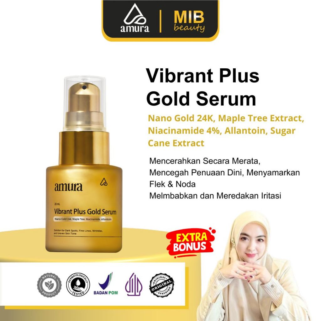 Amura Gold Serum - Hilangkan Melasma & Flek Hitam