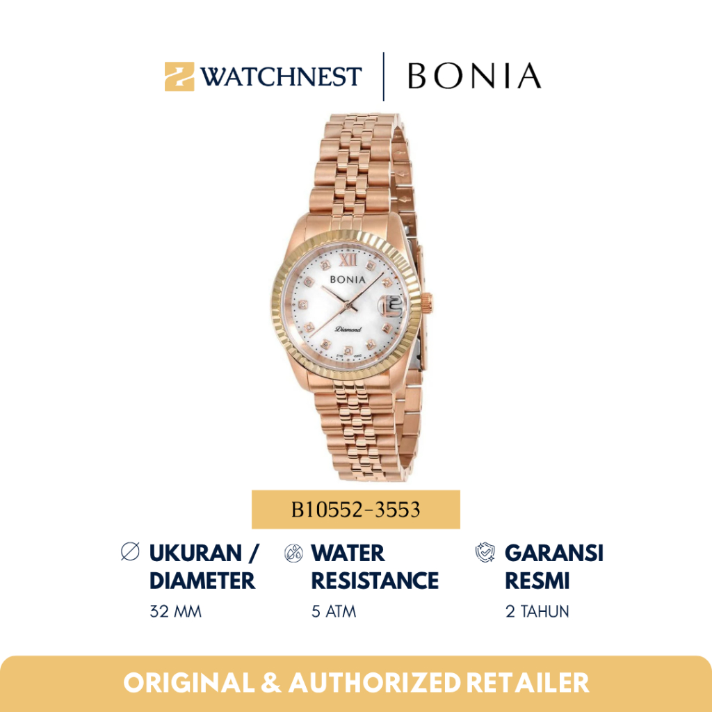 Jam Tangan Wanita BONIA B10552-3553 Original Garansi Resmi 2 Tahun