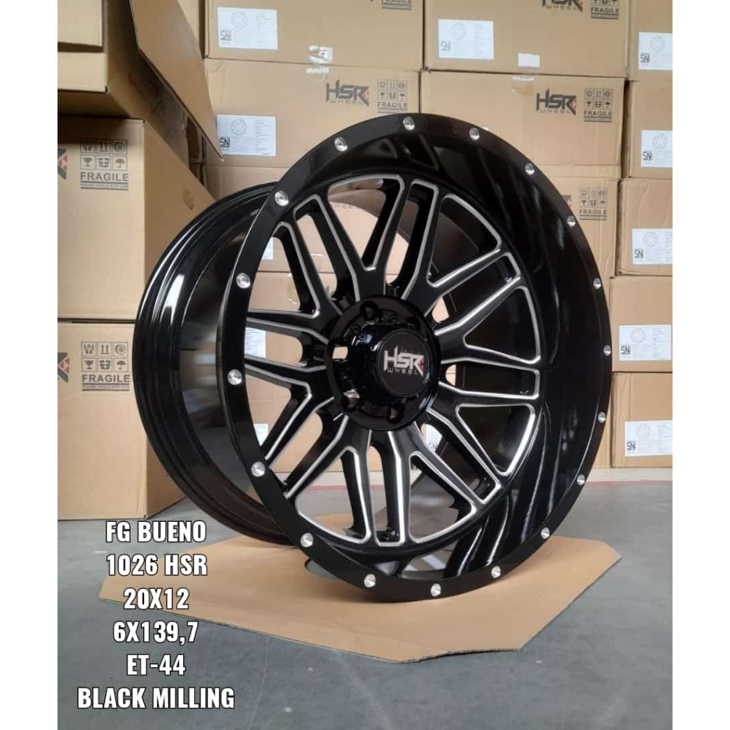 JUAL VELG MOBIL CELONG FG BUENO R20 LEBAR 12 PCD 6X139,7 FORD RANGER RAPTOR , F150 , HARTOP DLL