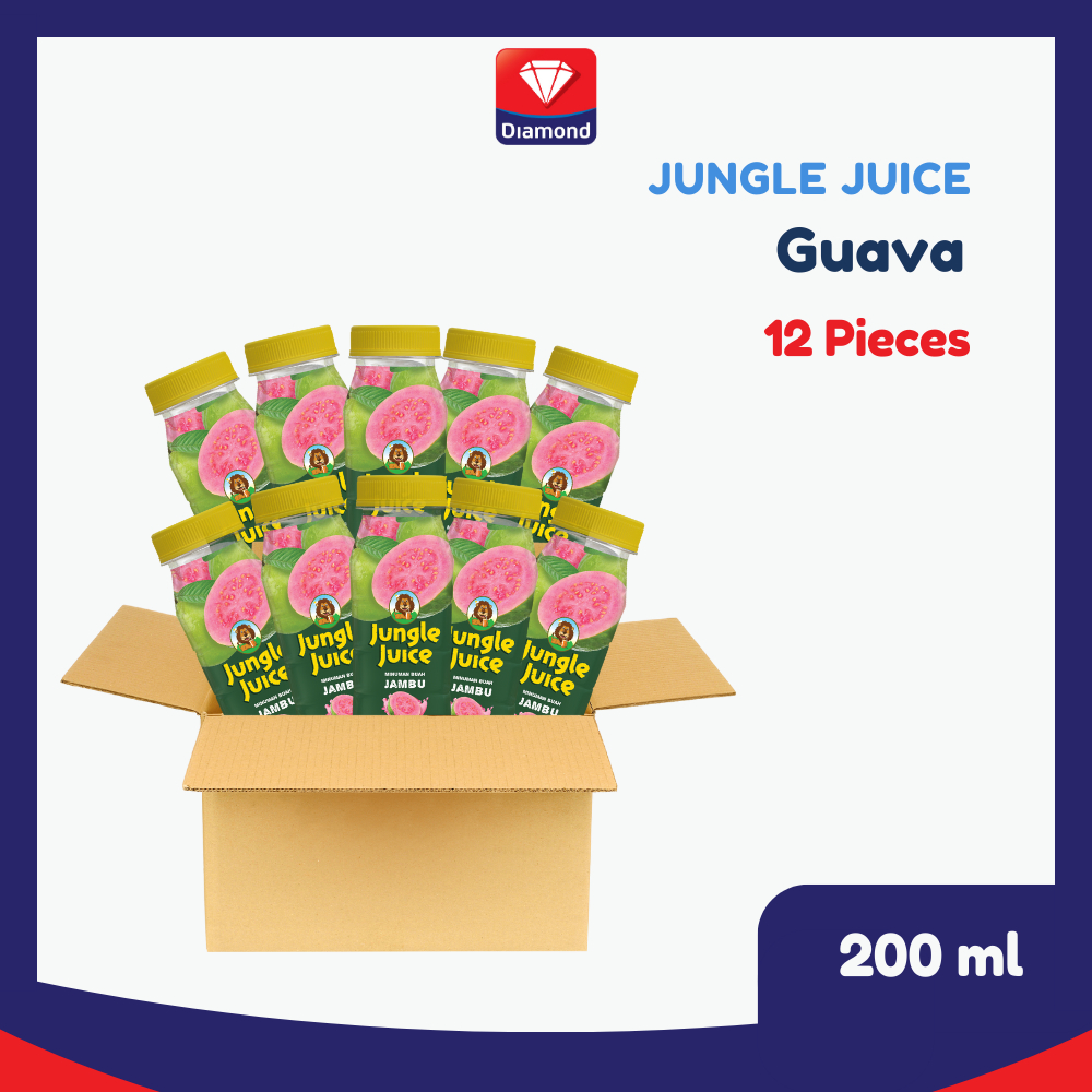 Jungle Juice Minuman Jus Buah Guava 200 Ml 1 Karton