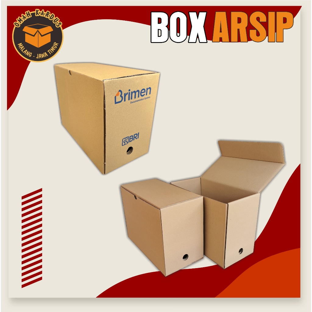 Box Arsip 39x19x28 cm / box file / box dokument / Kardus file / kardus arsip BRI BRIMEN / BOX ARSIP 
