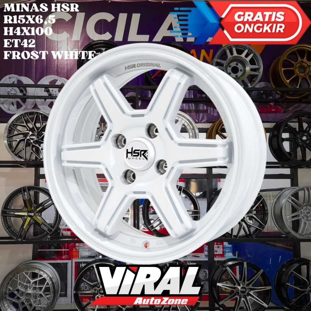 Velg Mobil Agya , Ayla , Picanto , Mirage , Brio , HSR MINAS Ring 15 R15