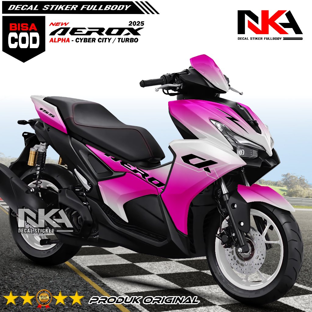 Decal Stiker Aerox Alpha Fullbody 2025 Decal Variasi Aerox Cibercity Fullbody Decal Stiker Aerox