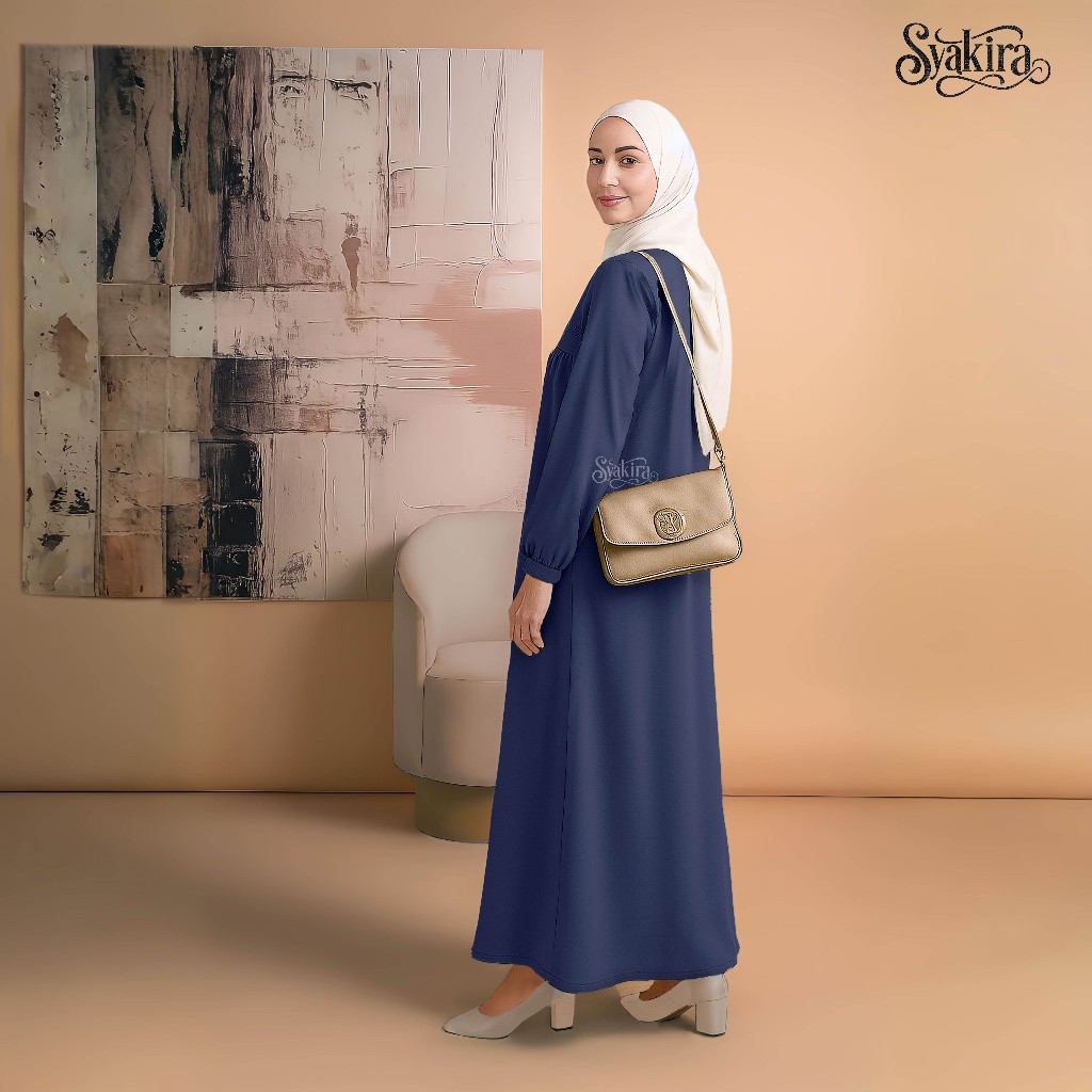 Gamis Syakira Crinkle Airflow Terbaru 2025 / Gamis Crinkle LD 110