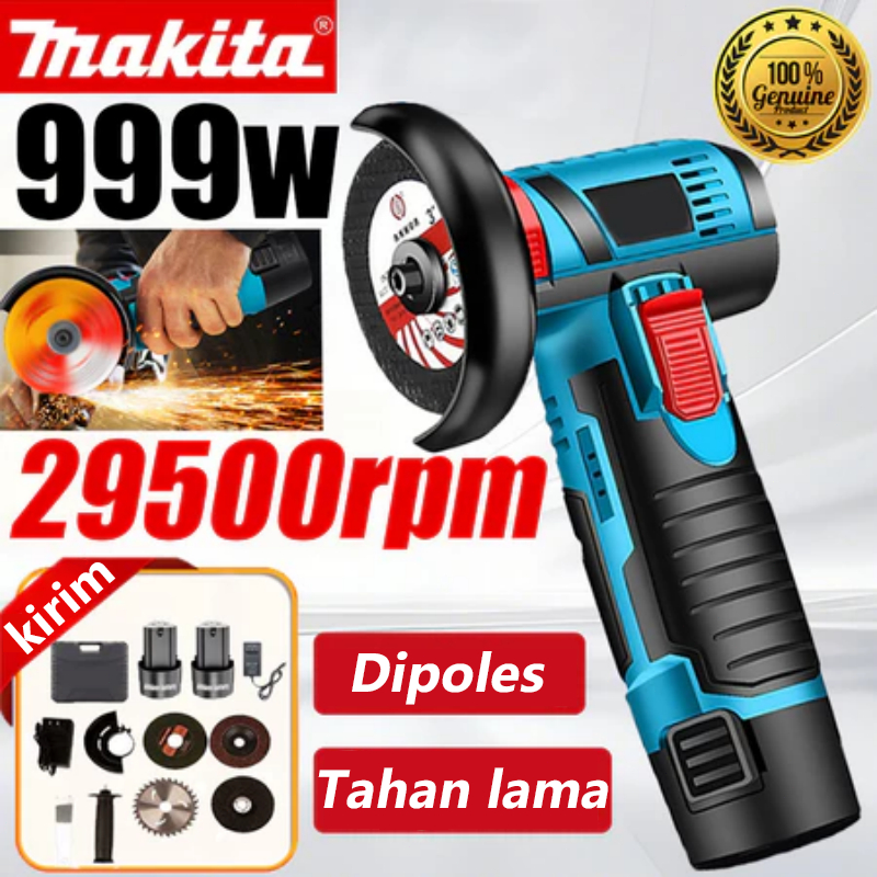 Angle Grinder mini 16.8V 999W 29500RPM Poles Ubin Keramik Gerinda Sudut Mini Mesin Gerinda Cordless 