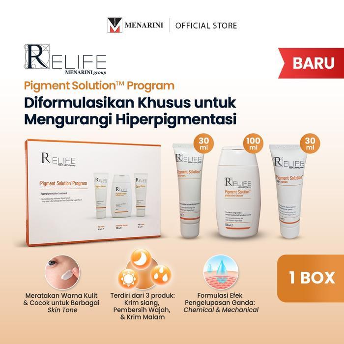 Relife Pigment Solution Program By Menarini 3 In 1 Kit SumberAbadi