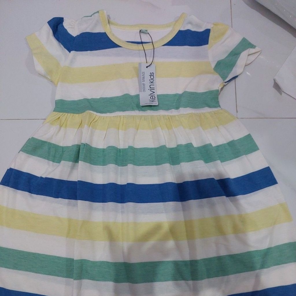 Dress Baju Anak Perempuan Kelvin Kids 4 - 5 Tahun