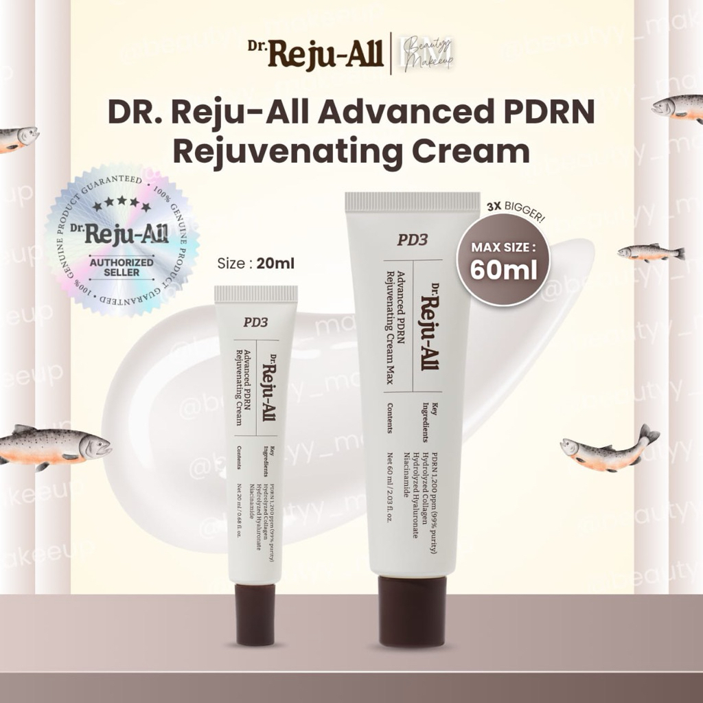 [BPOM] [OFC PARTNER] Dr. REJU - ALL ADVANCED PDRN REJUVENATING CREAM 20ML [RENEWAL]
