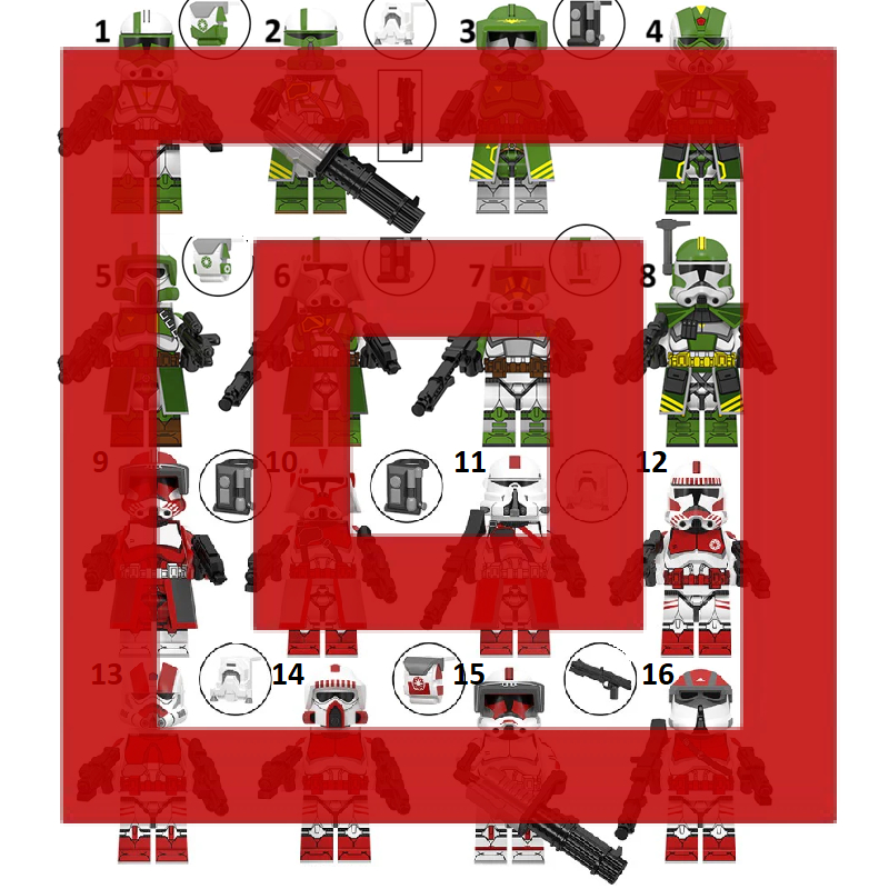 Star Wars Clone Trooper 442 Arc Doom Appo Cody Anaxes Doomsday Commander Fox Heavy Weapons Airbone C