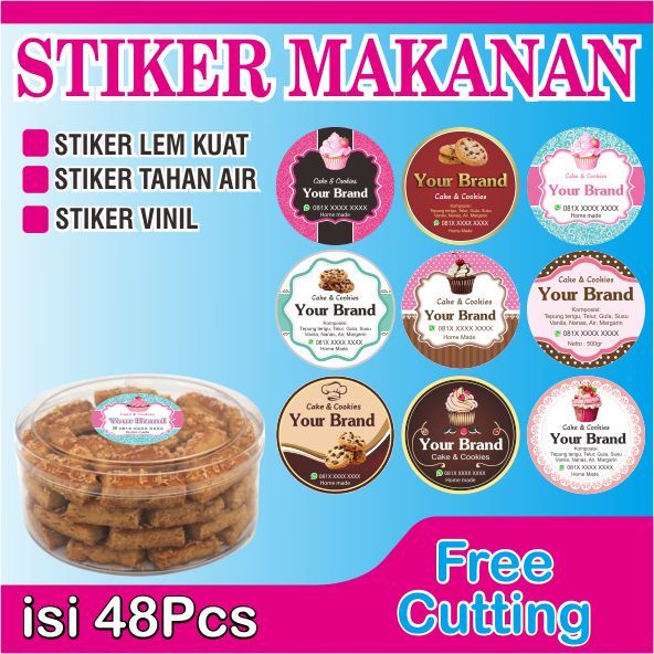 STIKER LABEL STIKER LABEL COOKIES TOPLES LABEL TOPLES MIKA