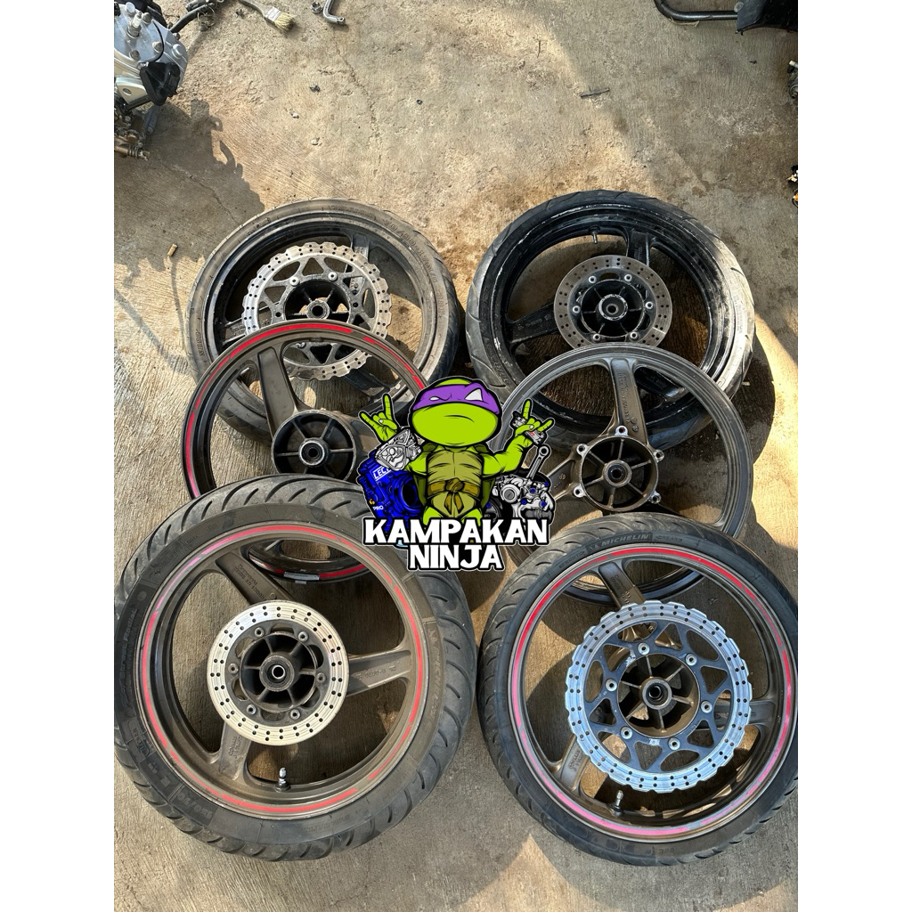 velg racing ninja rr new rr old hitam dan coklat SE original 2015