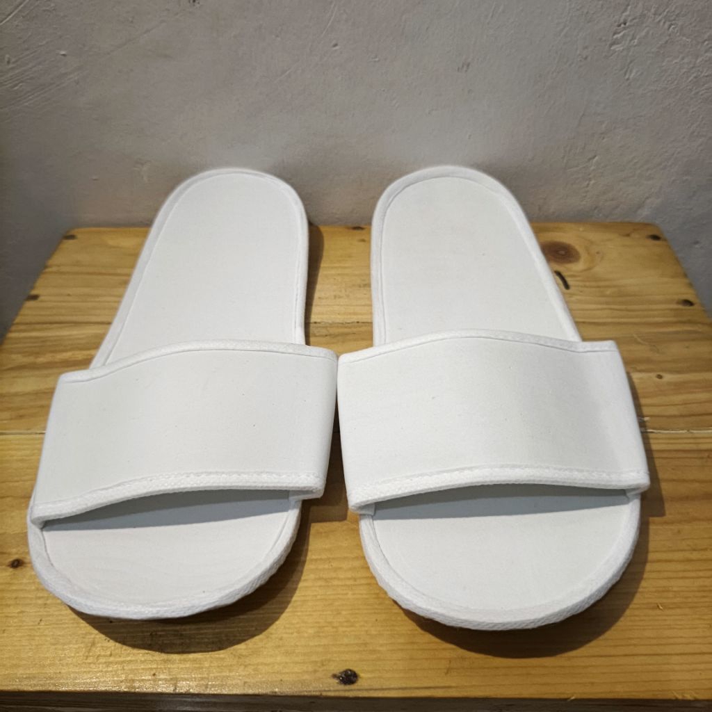 Sandal hotel putih polos sendal selop hotel pria wanita