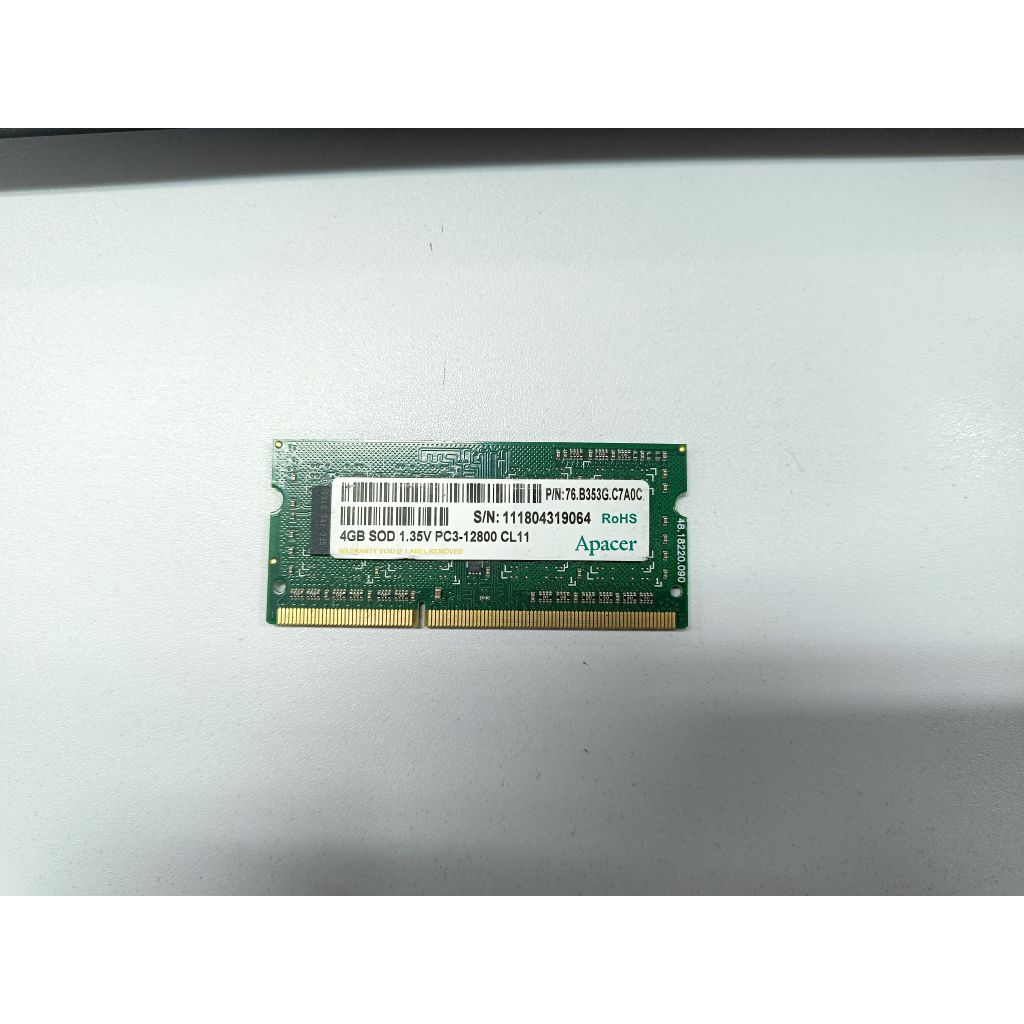 RAM DDR3L 4GB Sodimm Laptop 1600MHz Apacer Bekas Normal