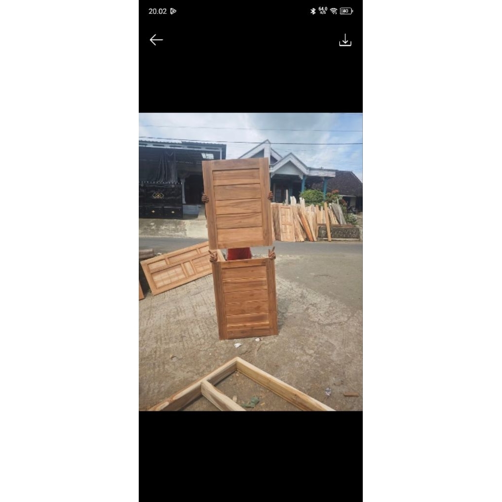 80x200 Pintu potongan dan kusennya