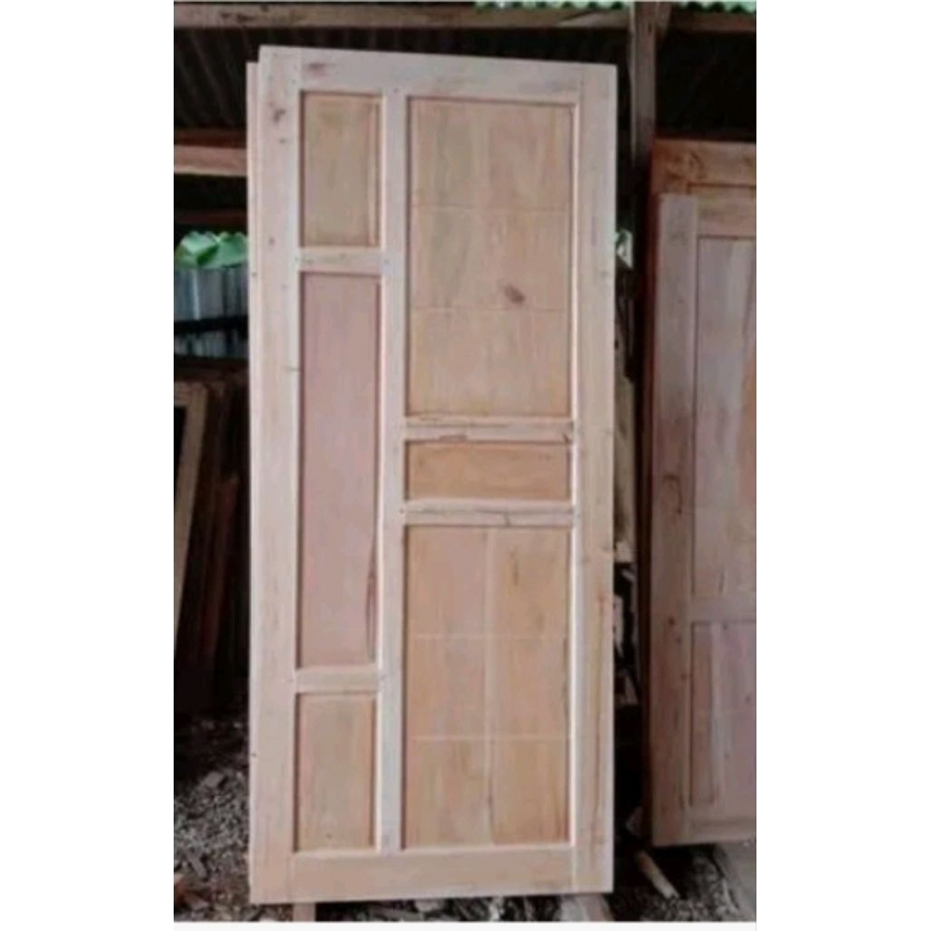 pintu kayu mahoni ,