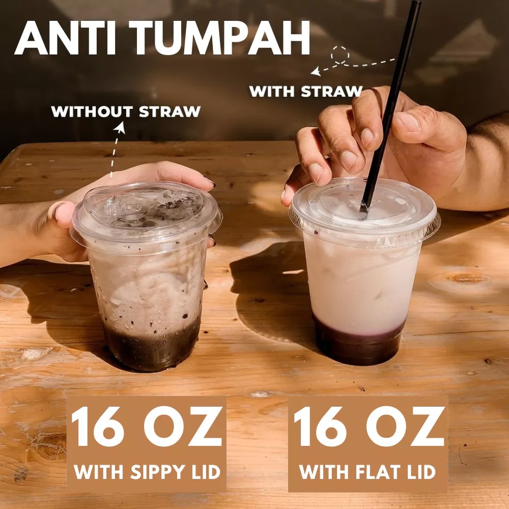 GROSIR STARINDO GELAS PET 12OZ 14OZ OVAL 16OZ TEBAL 10-12GRAM SABLON ES KOPI KELILING