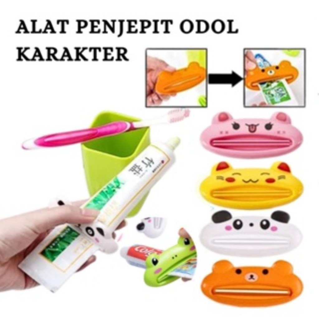 Alat Penjepit Pasta Gigi Odol Karakter lucu - Harimau