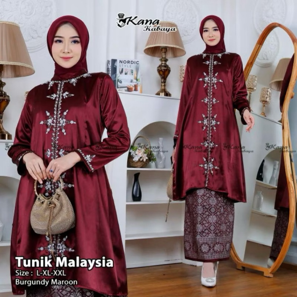 BAJU KURUNG MELAYU PAYET TRADISIONAL// TUNIK MELAYU MALAYSIA // TUNIK BUSUI PAYET // TUNIK PAYET  //