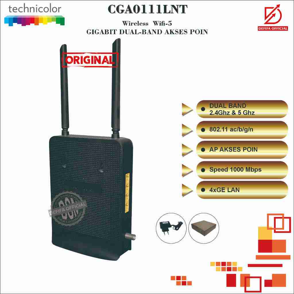 TECHNICOLOR CGA0111LNT WIRELESS MODEM ROUTER WIFI DUALBAND AP Akses Poin