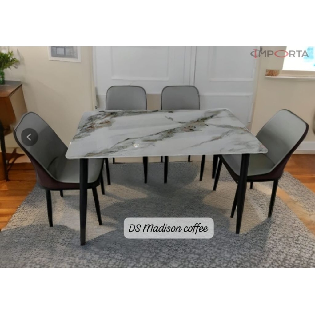 Meja + Kursi Makan Marmer IMPORTA DS Madison